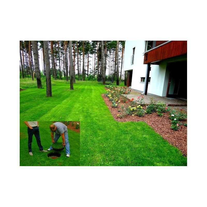 C11 GrassTop Recessed Manhole Cover, 450 dia