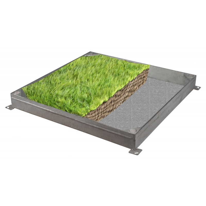 C26 GrassTop Recessed Manhole Cover, 900x600x100mm